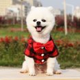 thumbnail image 4 of nipocaio 2 Pièces à Carreaux Chemise de Chien Robe Bow Combinaison Ensemble, 4 of 6