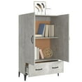 thumbnail image 2 of vidaXL Highboard Concrete Grey 70x31x115 cm Engineered Wood, 2 of 5