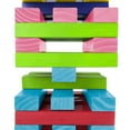 thumbnail image 5 of Giant Wooden Blocks Tower Stacking Game with Dice by Hey! Play! (Rainbow Color), 5 of 8