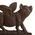 thumbnail image 4 of Home Decorative Wall-Mounted Cast Iron Pig With Wings Bell, 4 of 7