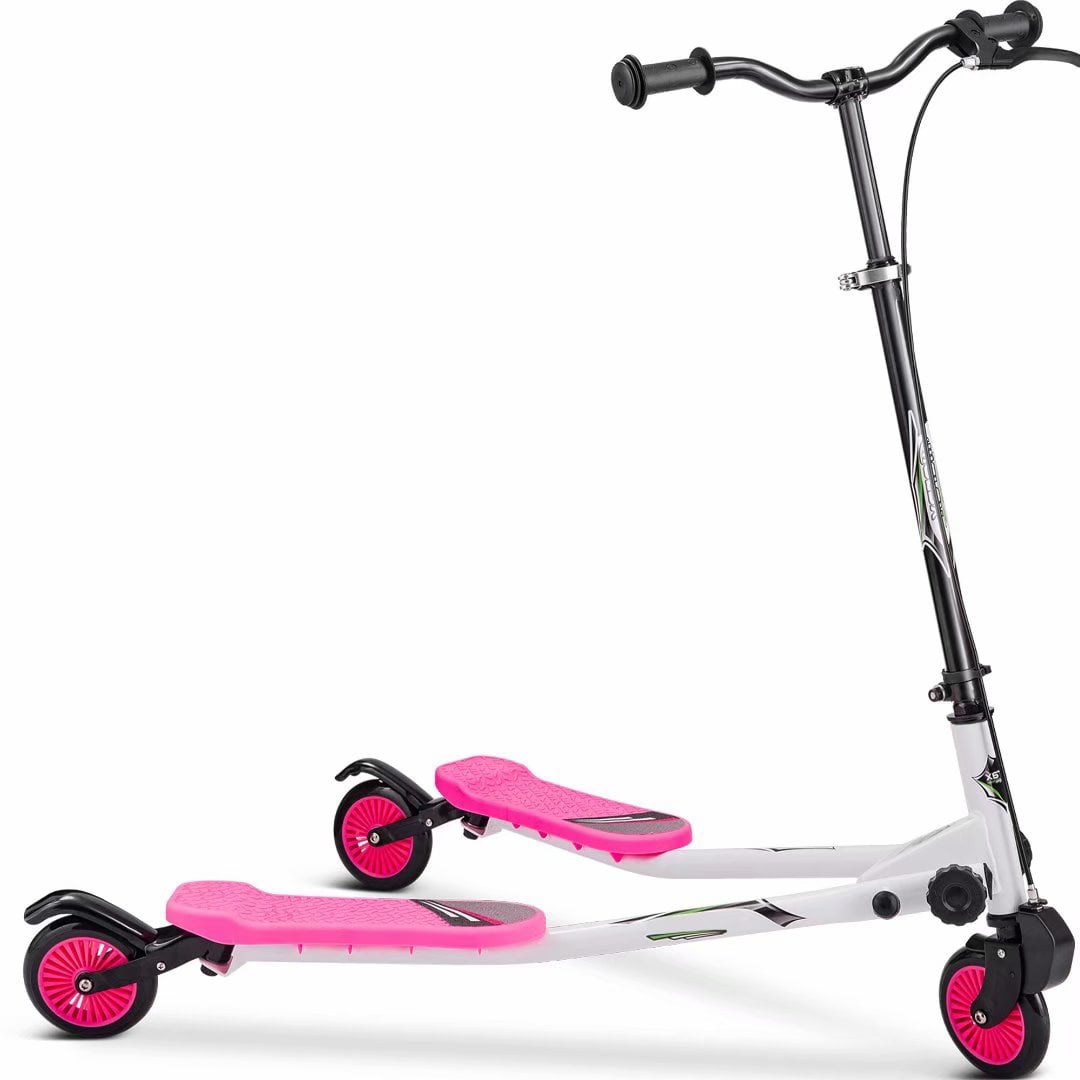 3 wheel drift scooter flick self propelled wheel scooter available in 2 sizes 