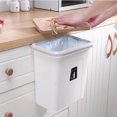thumbnail image 4 of Unatoiry ABS Plastic Hanging Waste Bin Trash Wall Mounted Recycle Dustbin Kitchen Storage Door Cabinet Garbage Cleaning Tool Can, 4 of 6