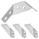 thumbnail image 1 of 4 soportes universales para estantes de esquina de muebles de acero inoxidable, estabilizadores triangulares de madera para muebles, 1 of 8