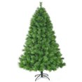 thumbnail image 1 of Costway 7 ft Hinged Artificial Christmas Tree Holiday Decoration w/ Foldable Metal Stand, 1 of 10