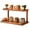 Brown, variant on Bxaolu Coffee Mug Organizer Mug Holder Cup Organizer for Kitchen Cabinets, 2-Tier Under Cabinet Coffee Mug Holder Mug Display Shelf Space-Saving with Multi-Functional Use, Brown