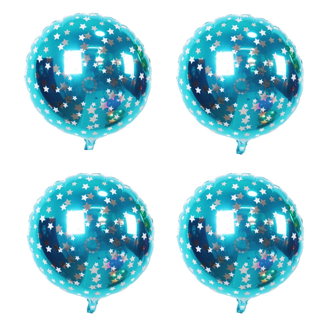 Unique Bargains Home Birthday Wedding Foil Star Pattern Round Balloon