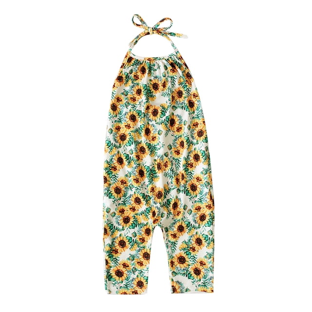 Birdeem Barboteuse à Lacets Imprimé Fleuri Mignon Mode Été pour Garçons et Filles