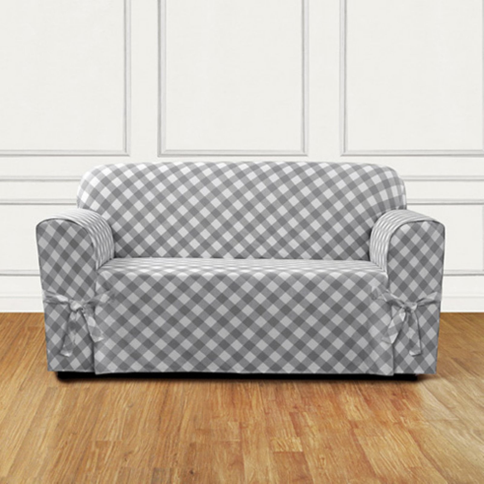 Sure Fit Buffalo Check Loveseat Slipcover