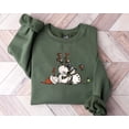 thumbnail image 5 of Snowman Sweatshirt, Christmas Gift, Snowmen With Bird Drinking Wine Sweatshirt, Snow Sweatshirt, 5 of 5