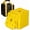 Yellow, variant on BUNKER INDUST RV Stackable Leveling Blocks & Interlocking Jack Pads - 10 Pack Multifunctional Wheel Stabilizers for Camper Trailers, Customizable Recovery Boards with Storage Bag (Black)