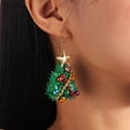 thumbnail image 2 of Aihua-pendientes de Navidad de dibujos animados en 3D para mujer, decoración esponjosa Kawaii, árbol, ciervo, campana, regalos de Navidad y Año Nuevo, gran oferta, 2 of 5