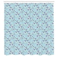 thumbnail image 2 of Ambesonne Alphabet Shower Curtain, Whimsical Alphabetic, 69"Wx75"L, Aqua Indigo, 2 of 4