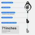 thumbnail image 6 of 6 Packs VR Cable Management Retractable VR Pulley System Accessories with 360°Rotations Noise-Free for Quest 2/3/Pro/PSVR-Black, 6 of 8