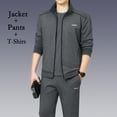 thumbnail image 7 of 2024 Plus Size Thicken Men Running Set Warm Thicken 2PC Zipper Sports Suit Gym Hombre Tracksuit Breathable Men Joggers, 7 of 7