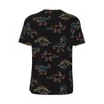 thumbnail image 3 of Rocae Neon Dinosaur for Breathable Men's Baseball T-Shirt Fashionable Casual Baseball Jersey, Moisture-wicking Sportswear Medium, 3 of 9