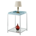thumbnail image 2 of Convenience Concepts Palm Beach End Table with Tray, Sea Foam, 2 of 3