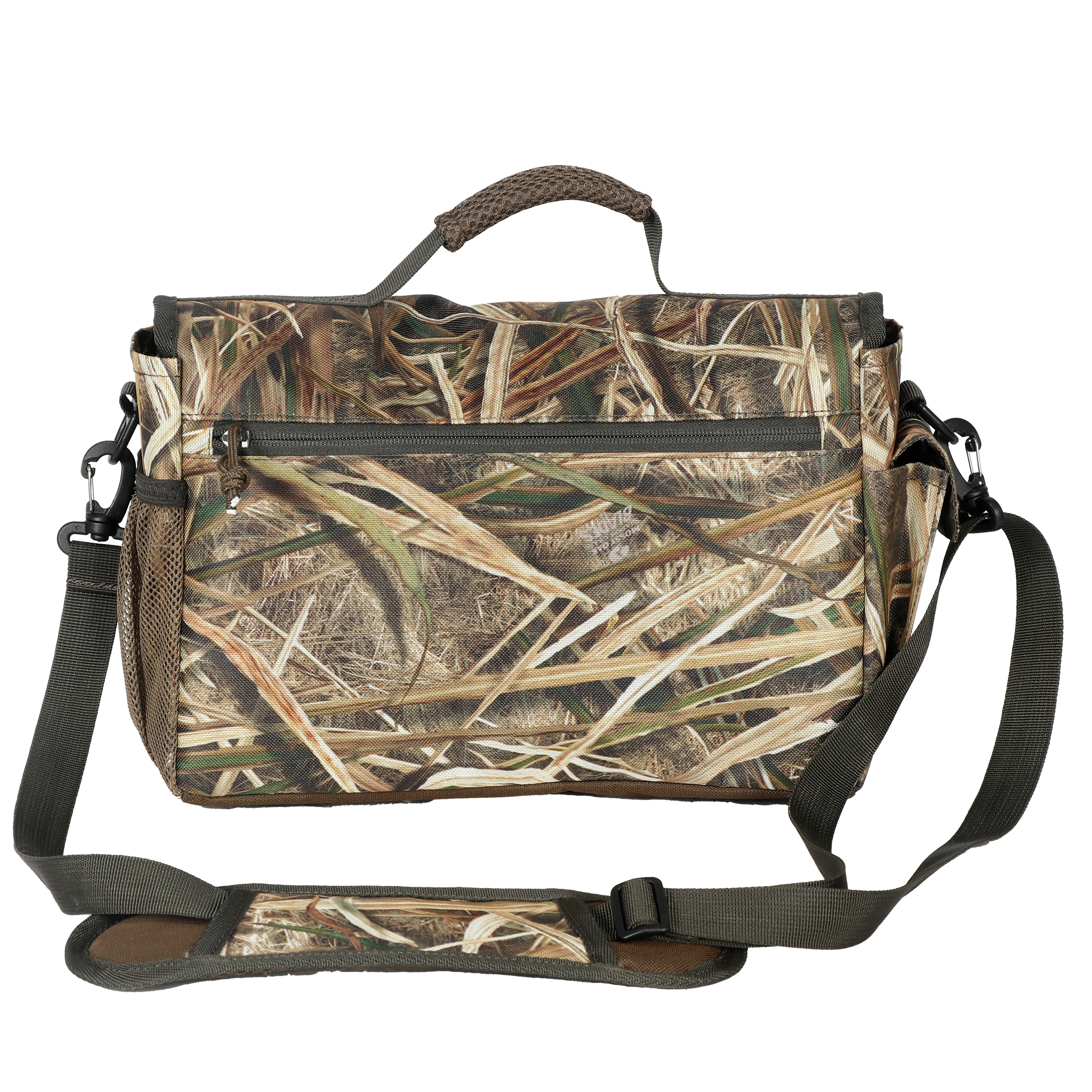 Mossy Oak Quick Hit Timber Blind Bag Belt, 11.81" x 5.12" x 7.87", Mossy Oak Shadow Grass Habitat Camouflage, Hunting Field Game Bag with Buckle