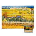 thumbnail image 1 of EeaseCA 500 Pieces Paper Puzzle Educational Jigsaw The Field Village Pattern Adults Jigsaw Puzzle Yellow, 1 of 7