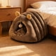 thumbnail image 5 of Cama para gatos, cálida y mejorada, para acurrucarse en invierno. Peluches suaves y relajantes, antiansiedad, con tela acolchada extraíble. Cama para mascotas., 5 of 6