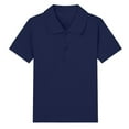 thumbnail image 4 of UAYOTSE Baby Boy Plush Short Sleeve Polo A Fashionable Choice for School Related Gatherings,9-10 Years Blue, 4 of 4