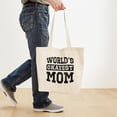 thumbnail image 4 of CafePress - Vintage World's Okayest Mom Tote Bag - Unisex Canvas Tote Bag, Beige, 1-Piece, 4 of 7