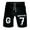Black, variant on DJ Gryffin Merch 7 Logo Sweatshorts Men's Running Shorts Women Basketball Pants Outdoor Sportwear