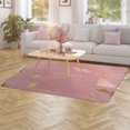 thumbnail image 4 of Pink Gilded Gold Carpet Style Living Room Bedroom Rug Modern 3d Entry Door Mats Household, 4 of 8
