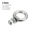 thumbnail image 3 of Lifting Eye Bolt 4 Sets M5x11mm Eye Bolt with Nut Washer 304 Stainless Steel Shoulder Lifting Ring Eye Bolt, 3 of 6
