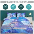 thumbnail image 5 of 3 Pcs Soft Bedding Set, Includes 1 Duvet Cover with Zipper And 2 Pillow,Shams Eiffel Tower Full(79"×90"), 5 of 8