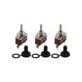 thumbnail image 4 of Heavy Duty Waterproof Toggle Switch 20A125VAC Momentary On Off (On) Pack of 3, 4 of 10