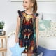 thumbnail image 4 of Fotbe Mystic Wolf Dreamcatcher Vestido de Dormir para Niñas de 3 a 10 Años, Mangas Cortas, Estilo Princesa, Pijama Camisón con Mangas Voladas-X-Large, 4 of 6