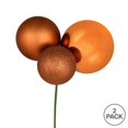 thumbnail image 2 of Vickerman 18" Plastic Ball Ornament Christmas Picks in Copper (Set of 2), 2 of 2