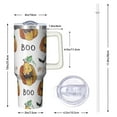 thumbnail image 2 of 40oz Halloween Tumbler with Handle, Cute Ghost | Print | Halloween Gifts for Women & Men | with Lids and Straws | Stainless Steel Insulated | Water Bottle Travel Mug, 2 of 5
