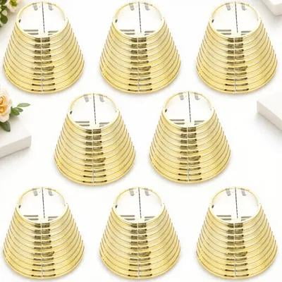 QIFULL Hair Tie Cuffs For Women 8pcs Ponytail Buckles Gold Clips Ponytail Clip For Girls Hair Accessory Set