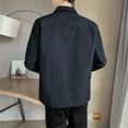 thumbnail image 4 of Vedolay Men's Jacket 2023 Long Sleeve Bomber Jacket Coat with Pocket Dark Blue,3XL, 4 of 5