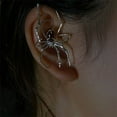 thumbnail image 6 of FENOHREFE Trendy Halloween Spiders Studs Earrings Elegant Spiders Ear Cuff Jewelry For Women Suitable For Halloween And Festivals, 6 of 7