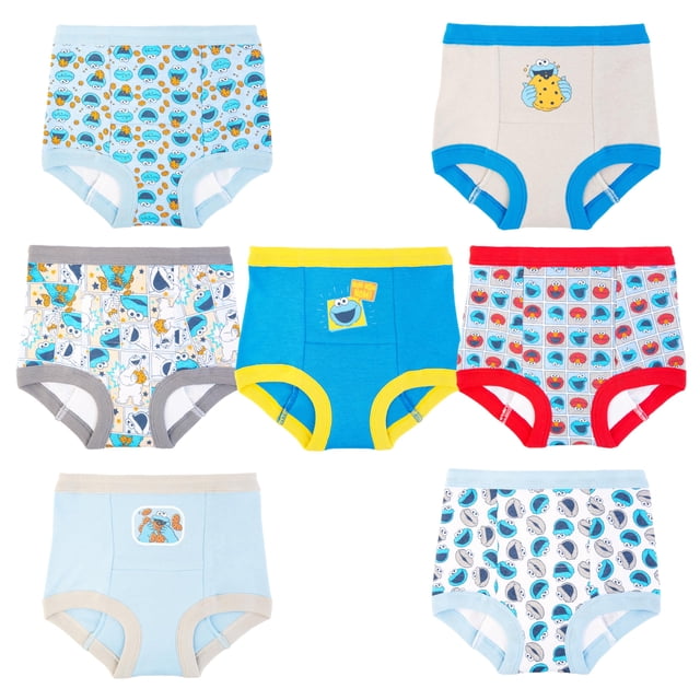 Pantalones de Entrenamiento para Bebés Sesame Street 7-Pack con Gráfico