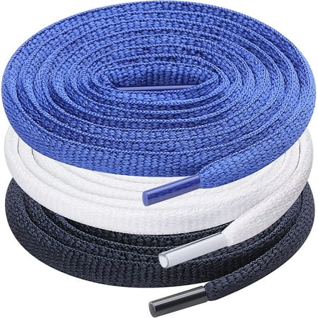 

Oval Shoe Laces Half Round 1/4 Shoelaces for Athletic Running Sneakers Shoes Boot Strings (6 Pair)