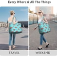 thumbnail image 4 of Colorful Donut Cy Print Weekender Bag Multipurpose Travel Tote Lightweight with Adjustable Strap Featuring Sweet Donut Dessert Designs, 4 of 5