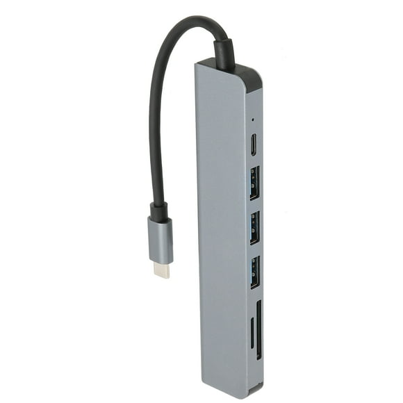 Concentrador USB C Bling Bling 7 puertos aluminio