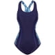 thumbnail image 1 of Gibobby Trajes de baño mujer una pieza Traje de baño deportivo para mujer Traje de baño deportivo Empalme Traje de baño Triángulo Hueco Sexy Vientre Adel(Azul,CH), 1 of 5