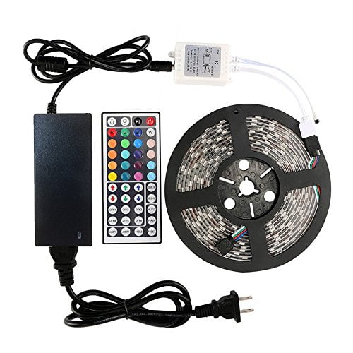 44Keys IR Remote Control 5M RGB 5050 SMD 300 Leds Waterproof LED Strip Light