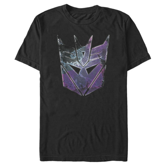 Men's Transformers Decepticon Rusted Logo  Graphic Tee Black 3X Large