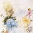thumbnail image 4 of Listón Ribbli Organza Azul con Alambre 2.5 cm x 20 m para Árbol de Navidad, 4 of 4