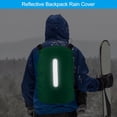 thumbnail image 4 of Waterproof Backpack Rain Cover, Non-Slip Cover with Vertical Reflective Strap Stay Dry for Hiking, Camping, Hunting, 4 of 5