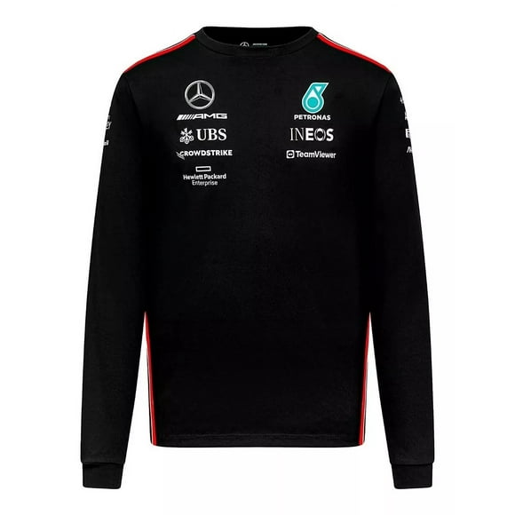 Playera Manga Larga Mercedes Amg Petronas Oficial 2023 F1
