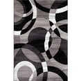 thumbnail image 1 of Contemporain Moderne Cercles Gris Zone Tapis Abstrait 7' 10" X 10' 2", 1 of 4