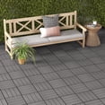 thumbnail image 6 of Gymax 18PCS Interlocking Deck Tiles 12'' x 12'' Waterproof All Weather Flooring Covering, 6 of 9