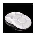 thumbnail image 3 of 5 Combined Round Plastic Tray, Size: 13 Inches, White Plastic Partition, 3 of 5
