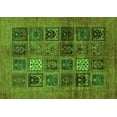 thumbnail image 1 of Ahgly Company Indoor Rectangle Abstract Green Modern Area Rugs, 2' x 5', 1 of 4